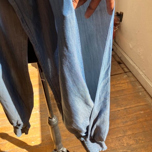 Bebe chambray open leg jogger - Picture 4 of 7